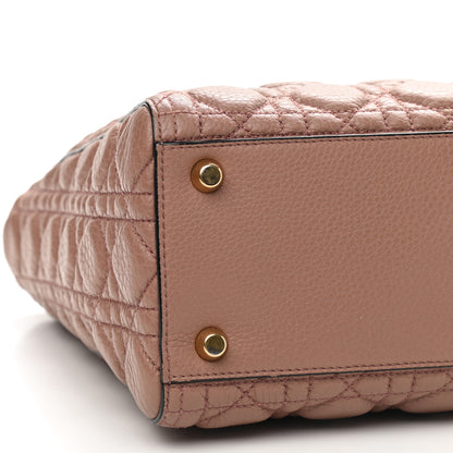 Christian Dior Grained Calfskin Cannage Large Lady Dior Light Pink 7 of 8