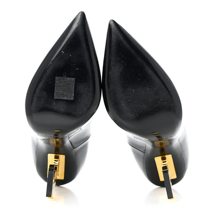 Saint Laurent Patent Opyum 110 Pumps 38 Black Gold 5 of 9