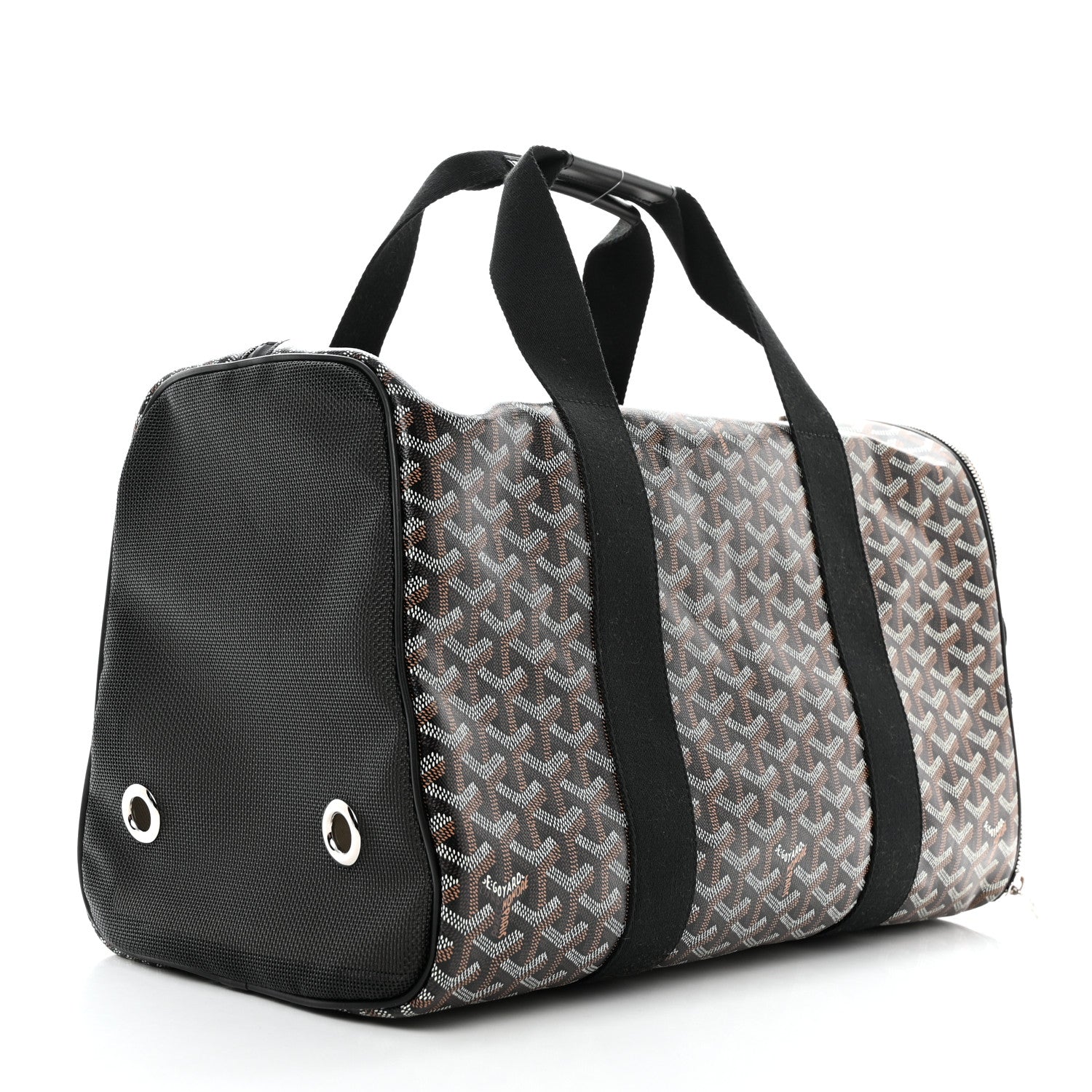 Goyard Goyardine Voltigeur MM Pet Carrier Black 2 of 9