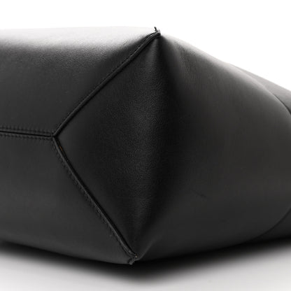 Loewe Shiny Calfskin Medium Puzzle Fold Tote Black 10 of 12