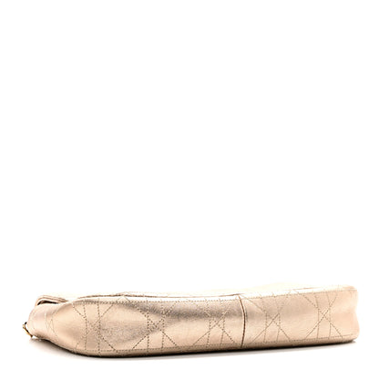 Christian Dior Metallic Lambskin Cannage Wallet on Chain Gold 4 of 10