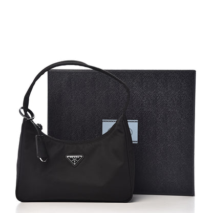 Prada Tessuto Nylon Mini Re-Edition 2000 Bag Black 12 of 12