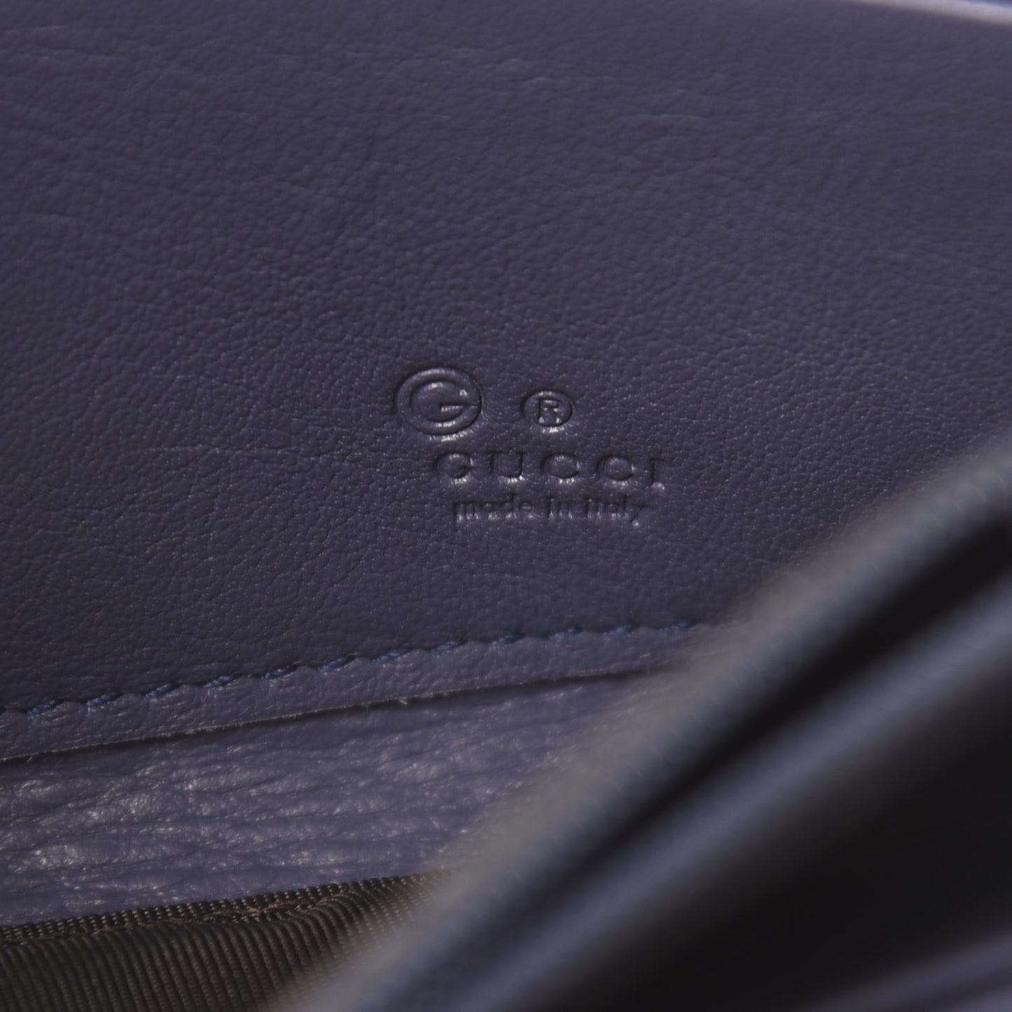 Guccissima Vitello Tender Donna Long Wallet Blue