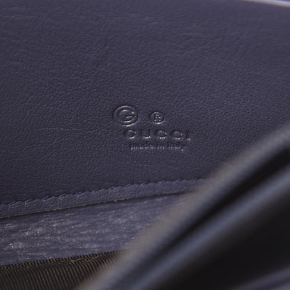 Gucci Guccissima Vitello Tender Donna Long Wallet Blue 7 of 8