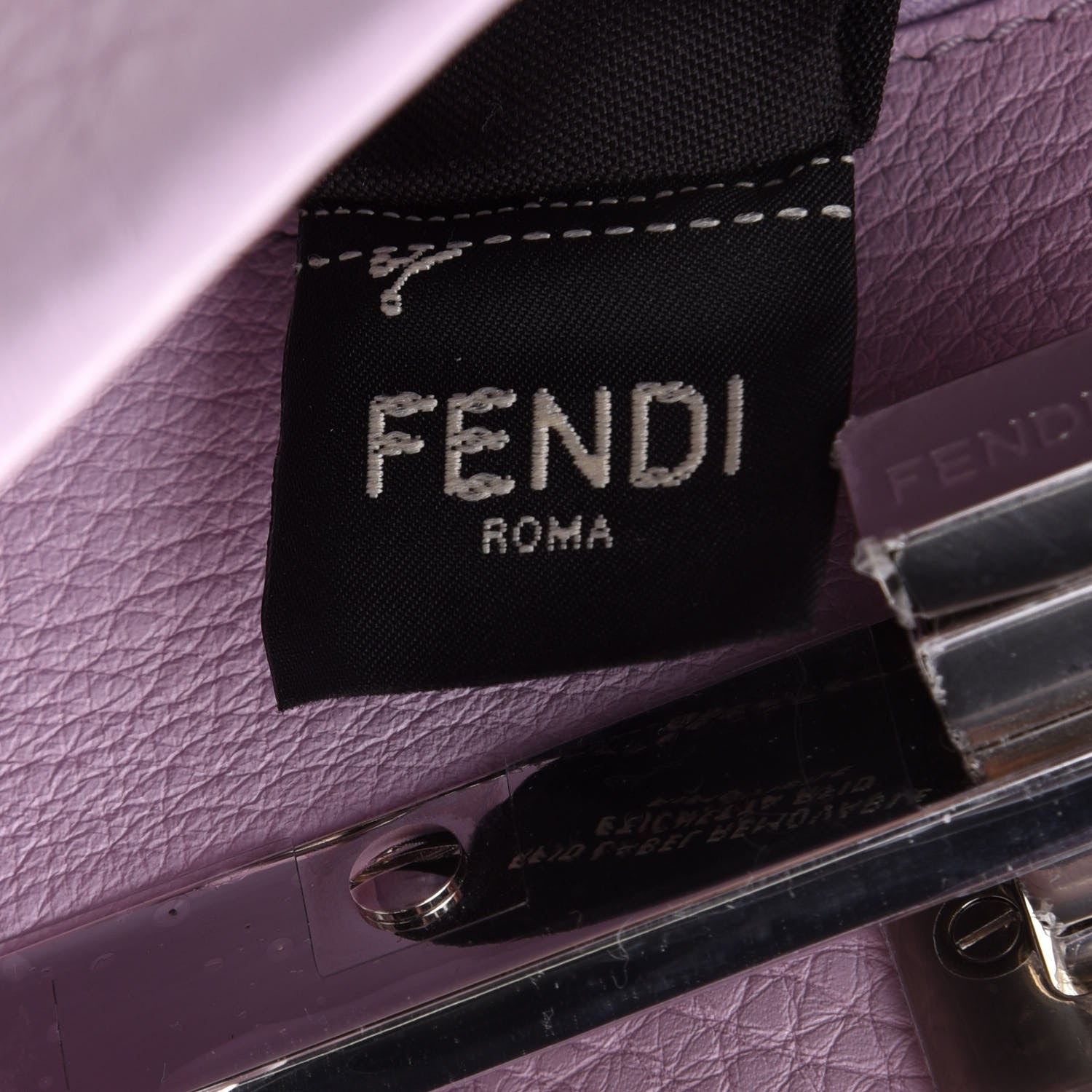 Fendi Cuoio Romano Selleria Mini Peekaboo Iconic Satchel Anemone 6 of 13