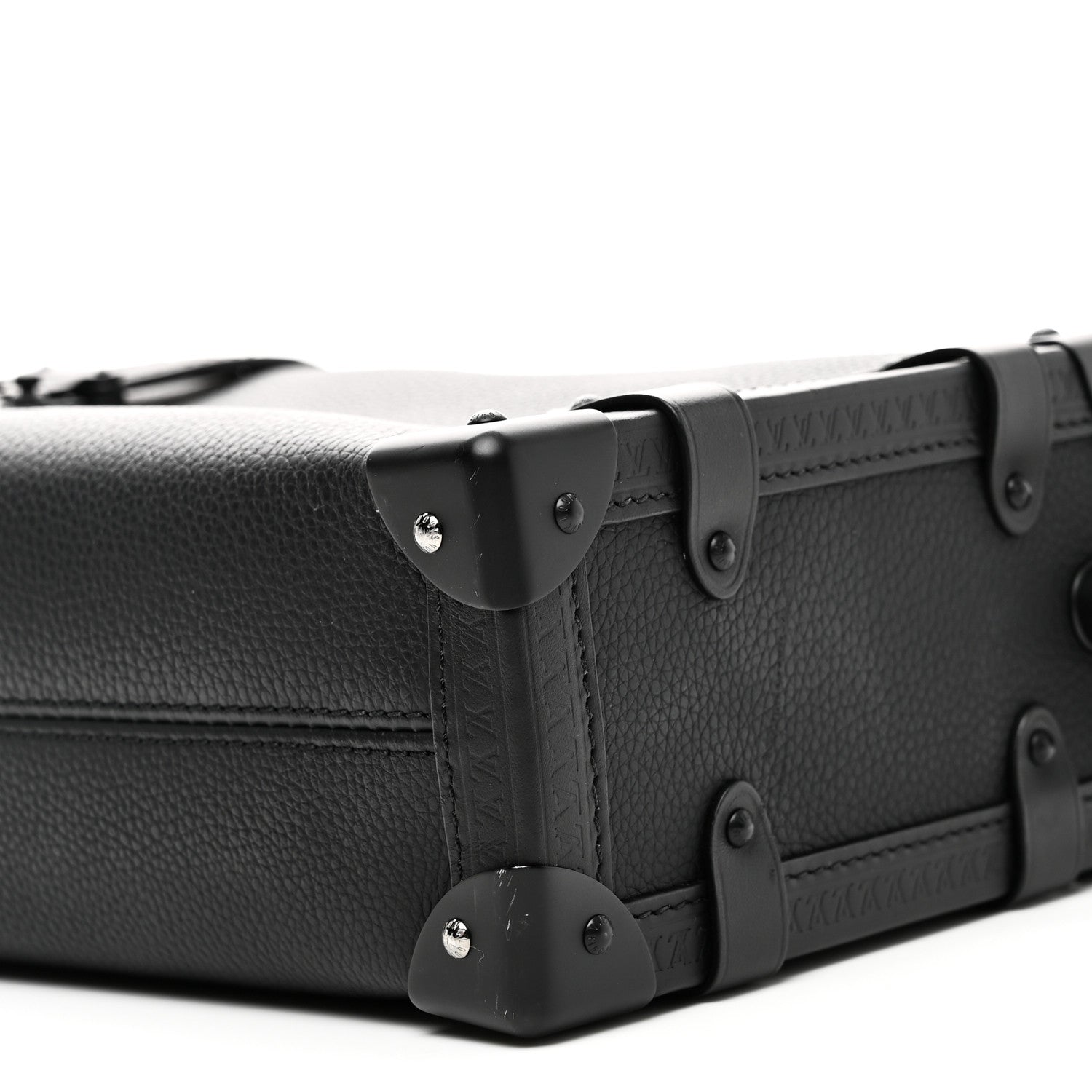Louis Vuitton Calfskin Side Trunk MM Black 9 of 9