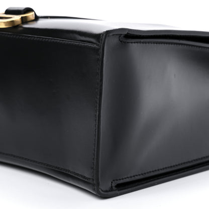 Balenciaga Shiny Box Calfskin Hourglass Tote Black 8 of 8