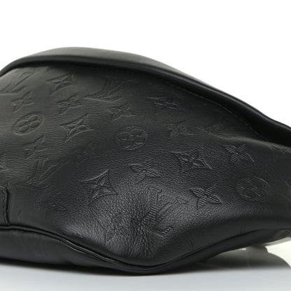 Louis Vuitton Calfskin Monogram Shadow Discovery Bumbag Black 9 of 10
