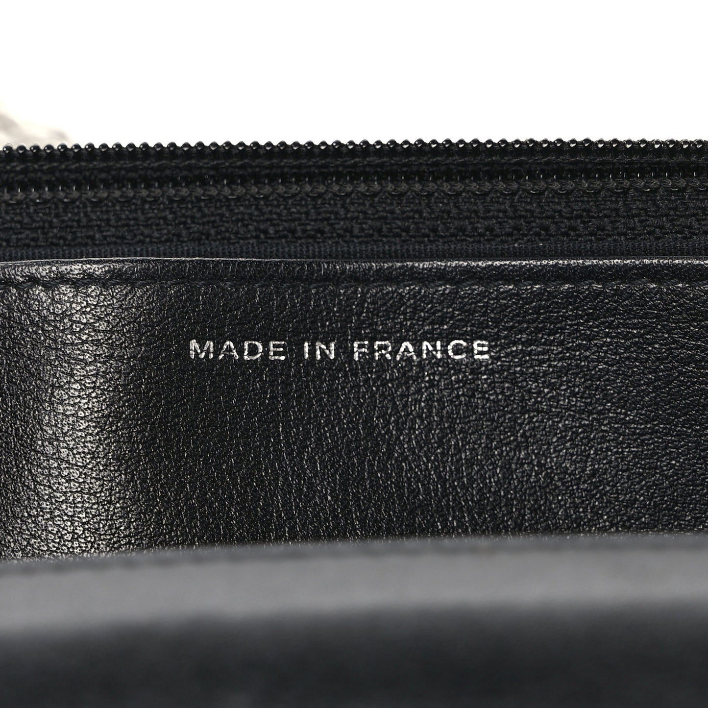 Patent Quilted Brilliant Wallet On Chain WOC Black