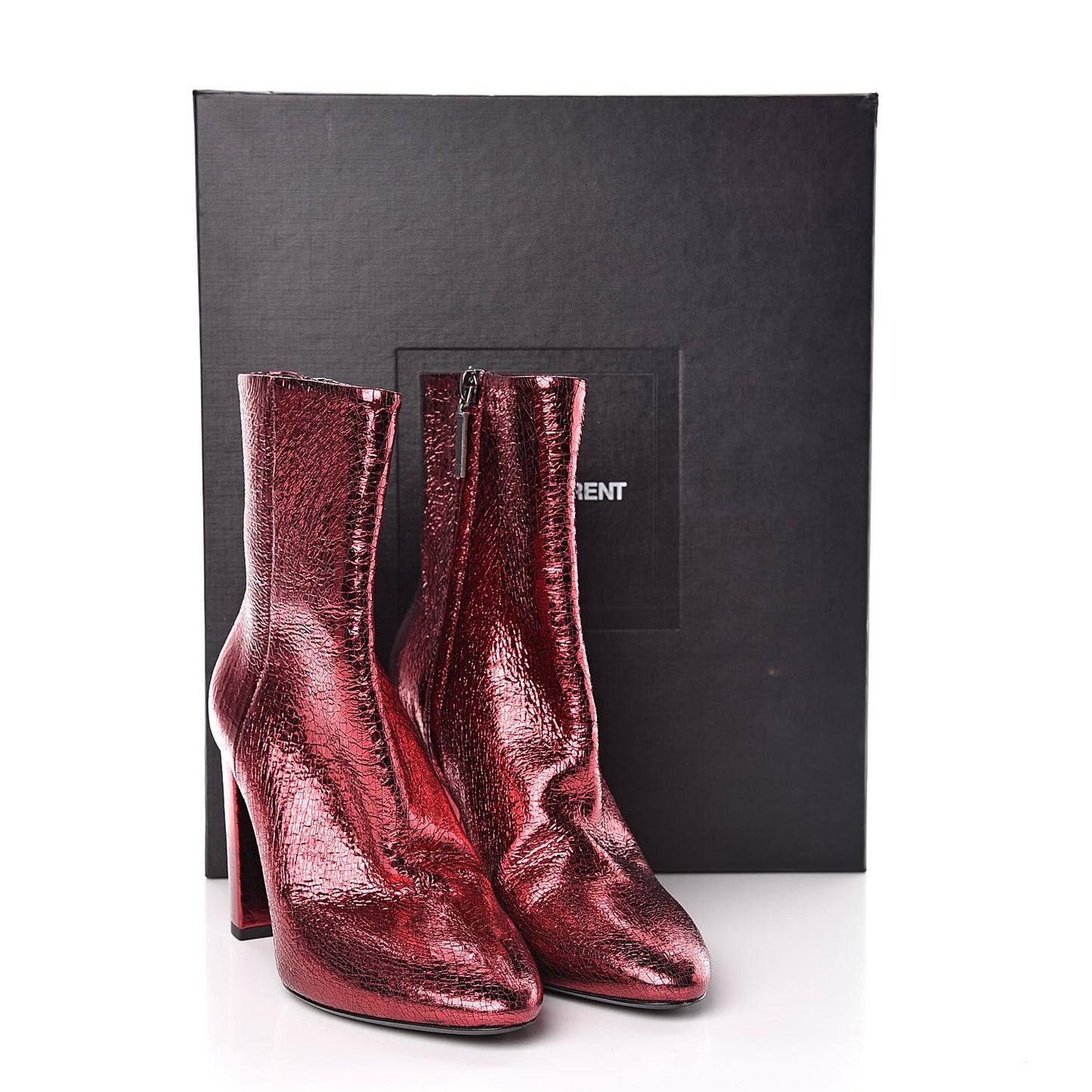 Metallic Crackled Lou 95 Zip Bootie 36 Metal Barolo