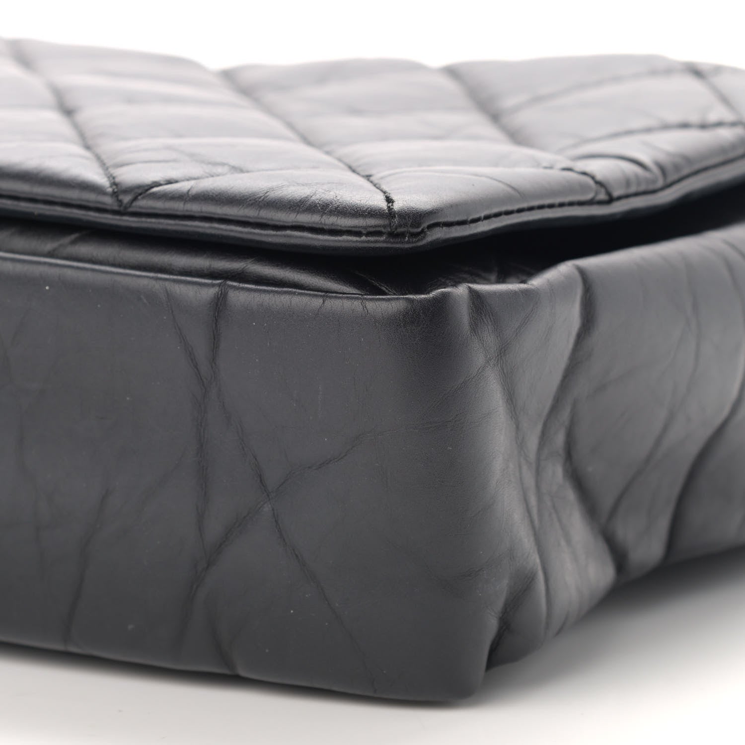 Chanel Aged Calfskin Quilted Small Pondichery Flap Black 10 of 10