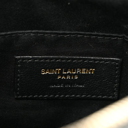 Saint Laurent Calfskin Matelasse Monogram Lou Camera Bag Storm 6 of 10