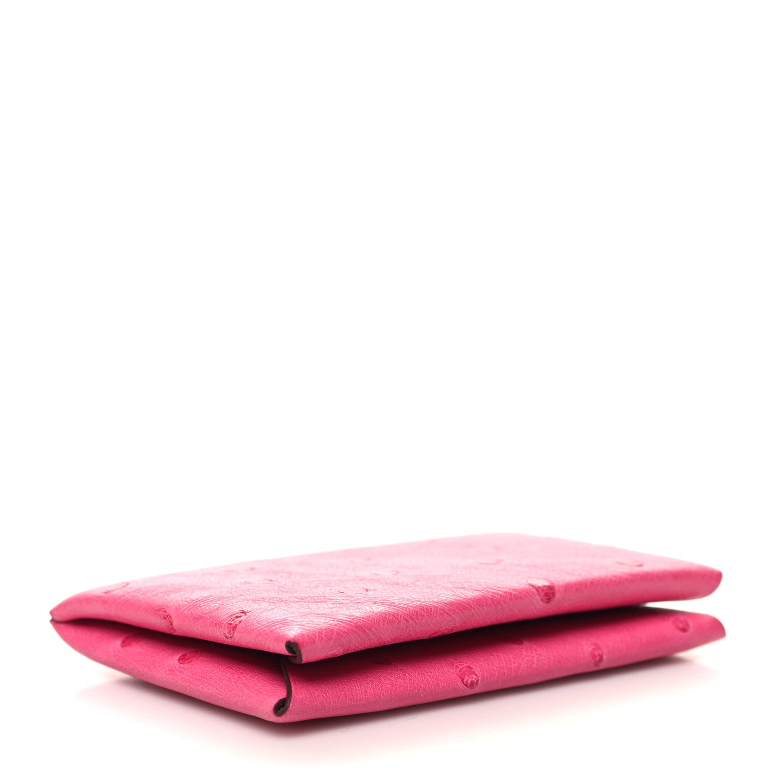 Hermes Ostrich Calvi Rose Tyrien 4 of 10