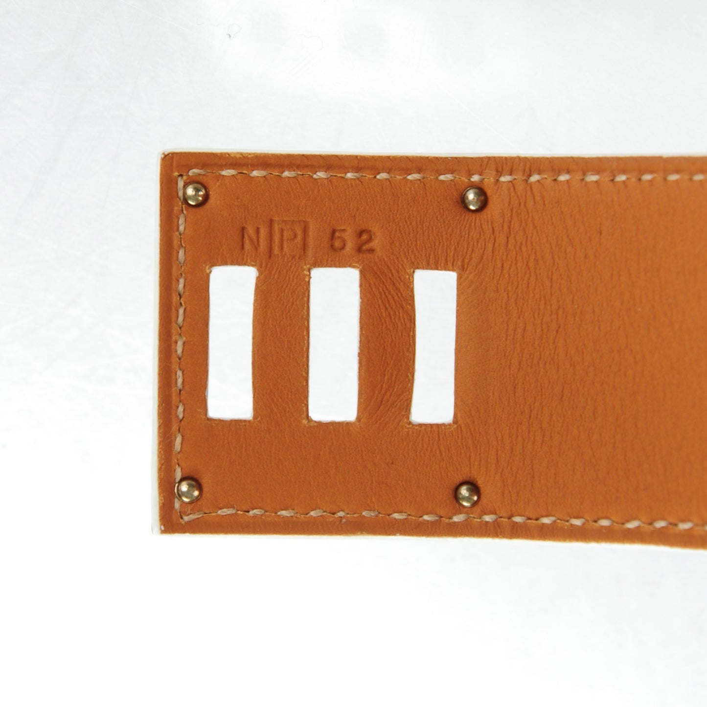 Epsom Kelly Dog Cuff White