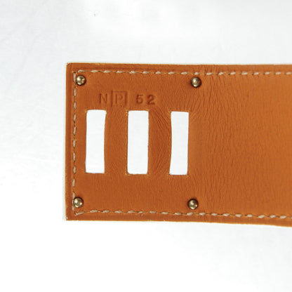 Hermes Epsom Kelly Dog Cuff White 5 of 6