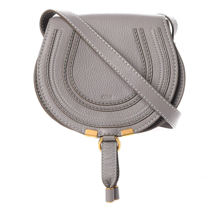 Chloe Calfskin Mini Marcie Round Crossbody Bag Cashmere Grey 1 of 10
