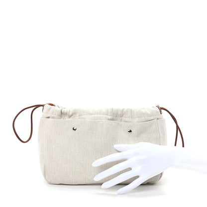Hermes Canvas Barenia Fourbi 25 MM Pouch Naturel Fauve 2 of 9