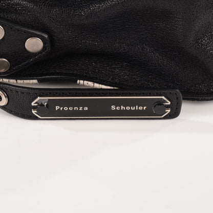 Proenza Schouler Jacquard Woodblock PS1 Tiny Satchel Black White 6 of 12