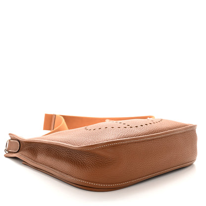 Hermes Taurillon Clemence Evelyne III PM Gold 4 of 10