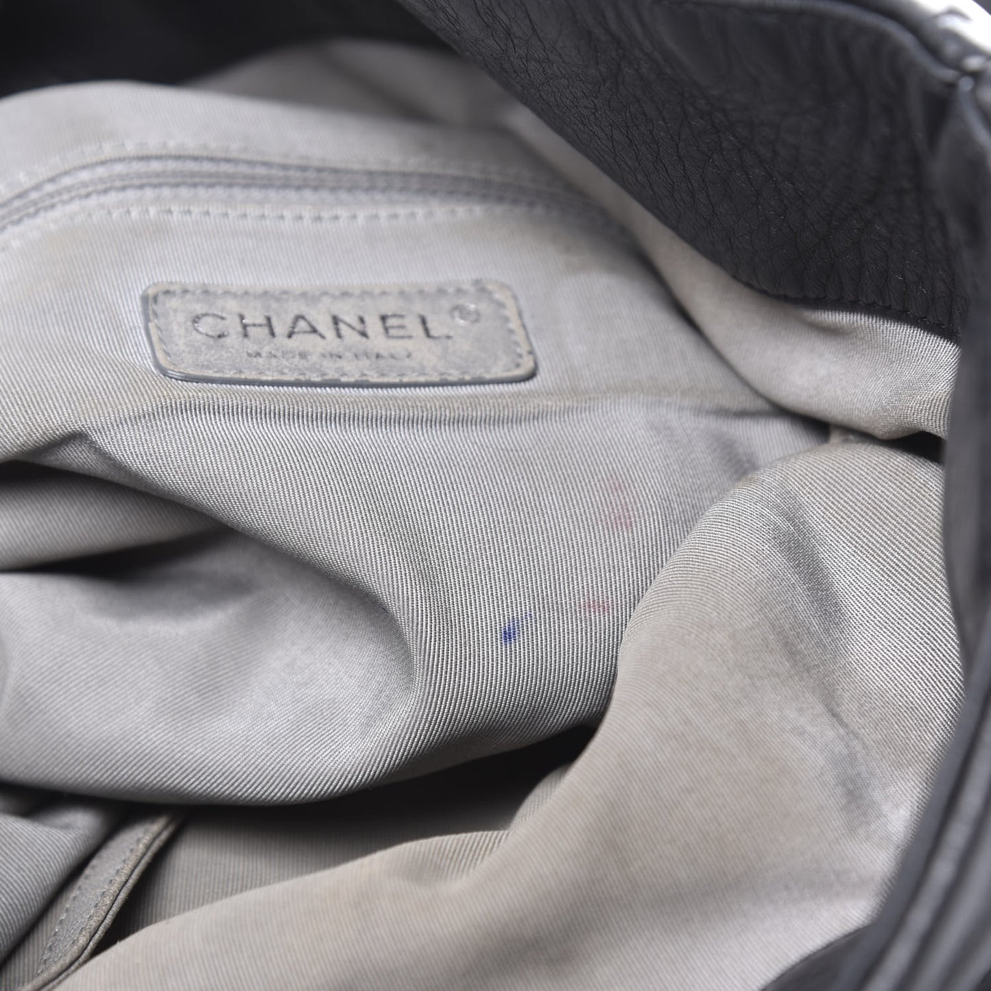 Lambskin Igloo Drawstring Tote Black