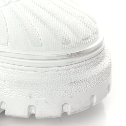 Christian Dior Suede Patent Terry Cloth Dior-ID Platform Sneakers 38 White Framboise 8 of 9