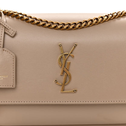 Saint Laurent Calfskin Medium Monogram Sunset Dark Beige 8 of 11