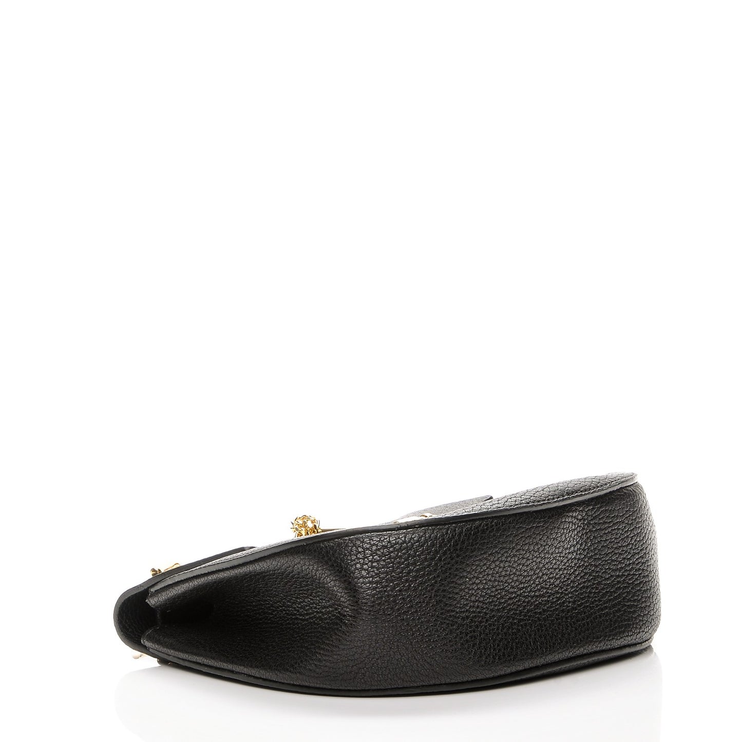 Grained Lambskin Drew Shoulder Bag Black