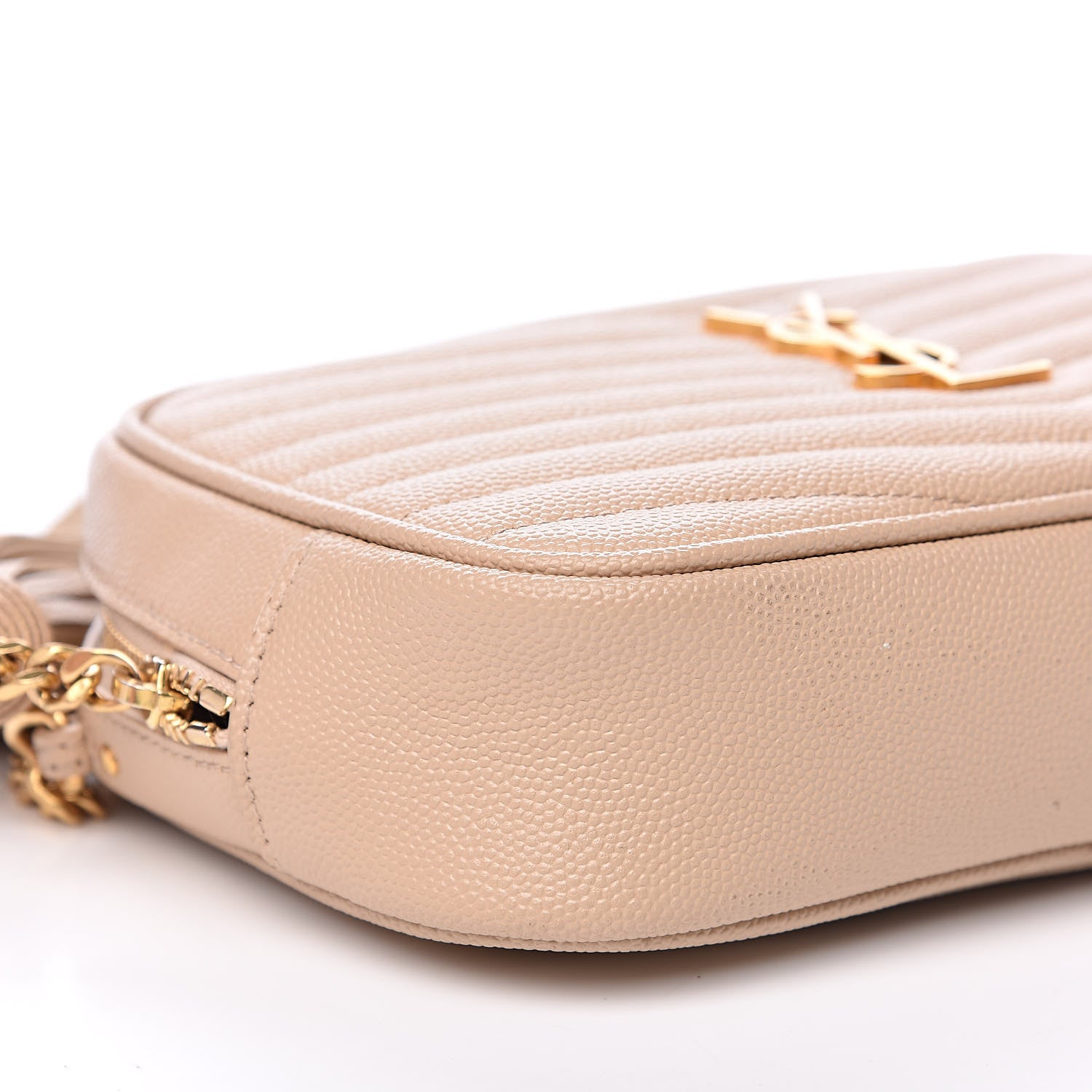 Saint Laurent Grain De Poudre Matelasse Monogram Mini Lou Camera Bag New Powder 8 of 12