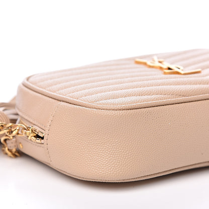 Saint Laurent Grain De Poudre Matelasse Monogram Mini Lou Camera Bag New Powder 8 of 12