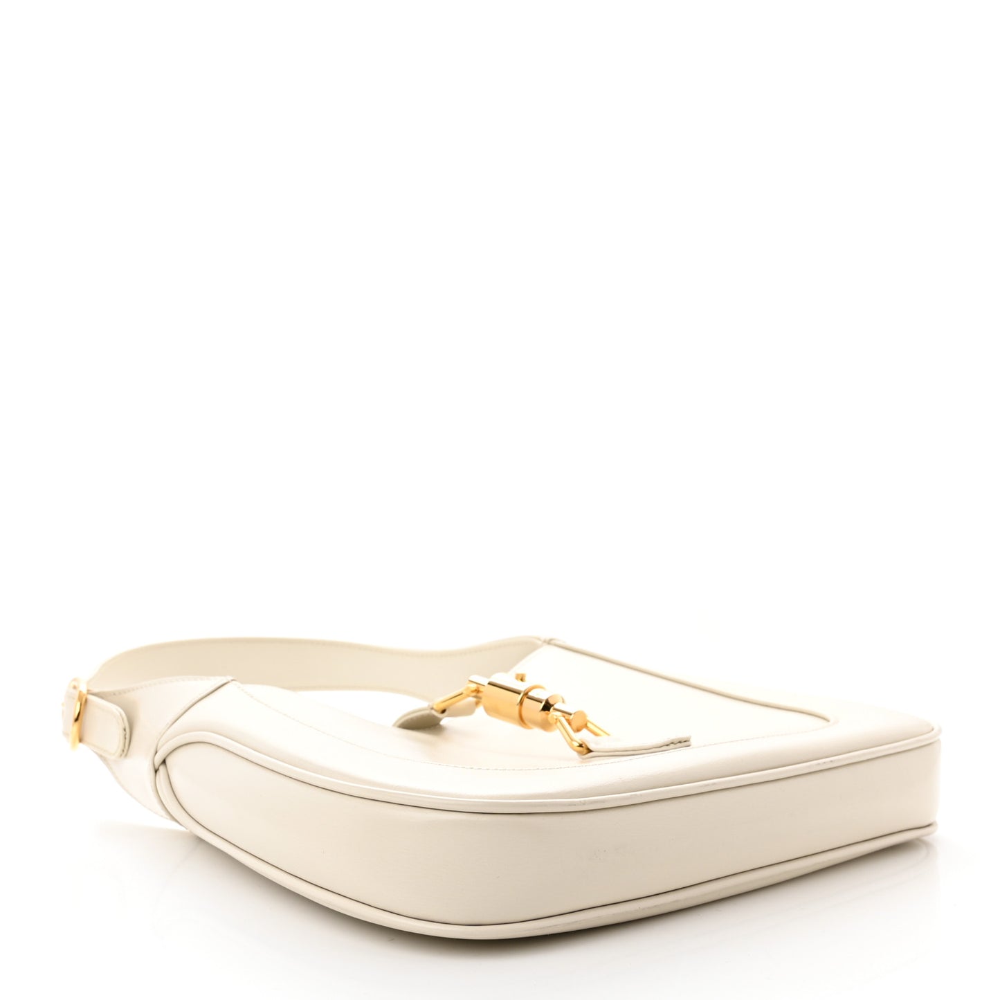 Boarded Dyana Lux Calfskin Small Jackie 1961 Hobo Mystic White