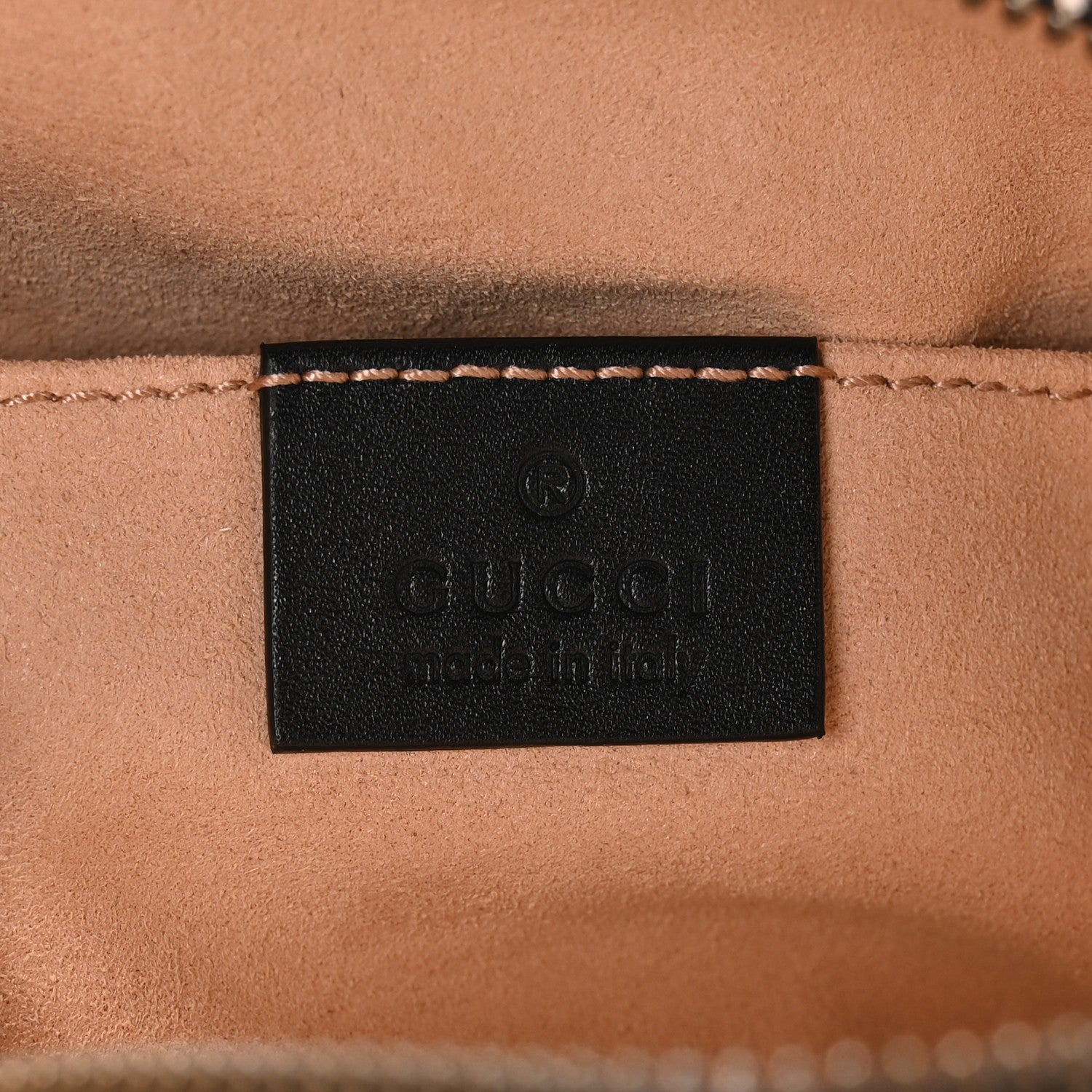 Gucci Calfskin Matelasse GG Marmont Belt Bag 95 38 Black 6 of 10