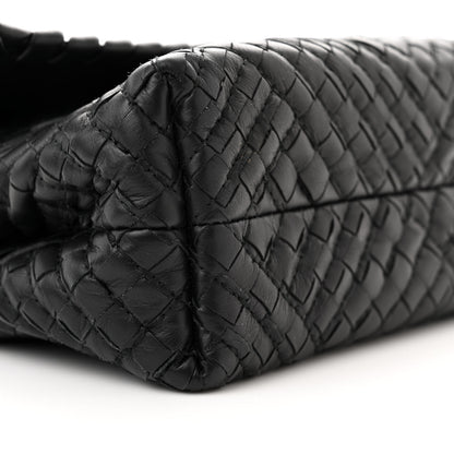Bottega Veneta Nappa Intrecciato Baby Olimpia Shoulder Bag Black 8 of 9