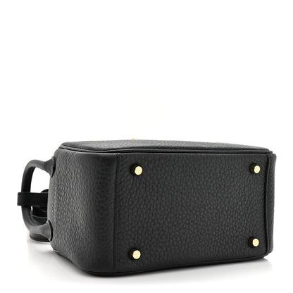 Hermes Taurillon Clemence Mini Lindy 20 Black 4 of 11