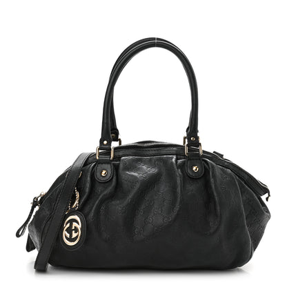 Gucci Guccissima Medium Sukey Boston Black 1 of 16