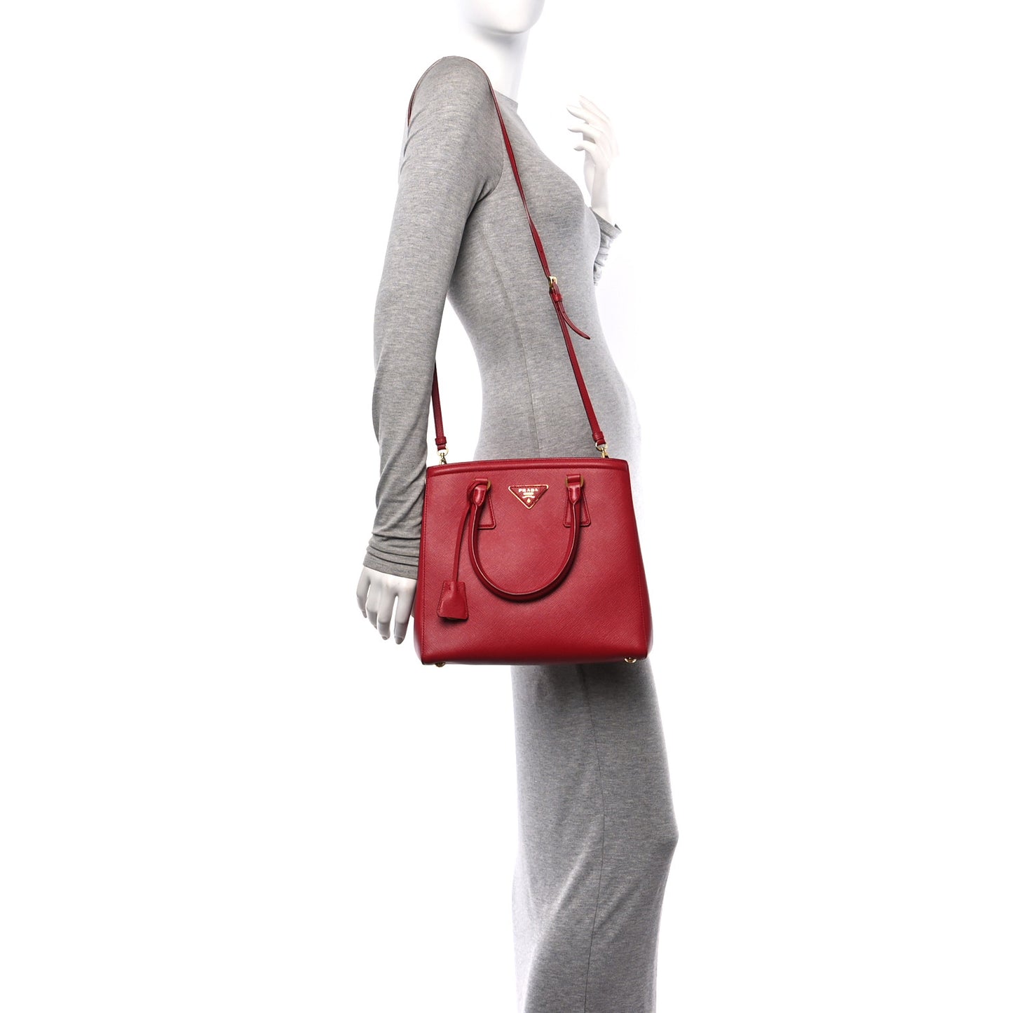 Saffiano Lux Parabole Tote Fuoco