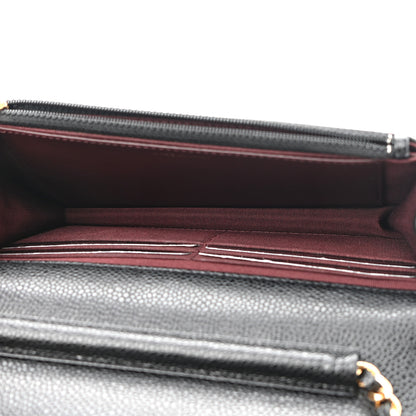 Chanel Caviar Quilted Wallet On Chain WOC Black 5 of 10