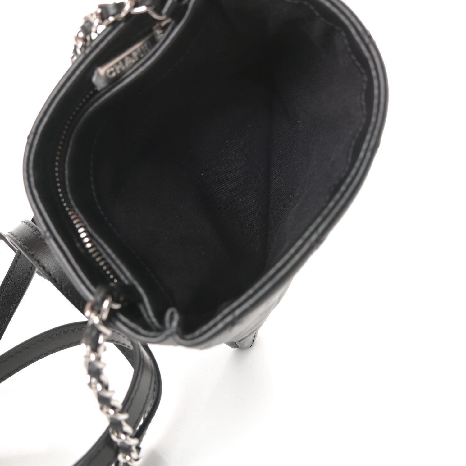 Chanel Lambskin Quilted Crossbody Bag Black 7 of 11