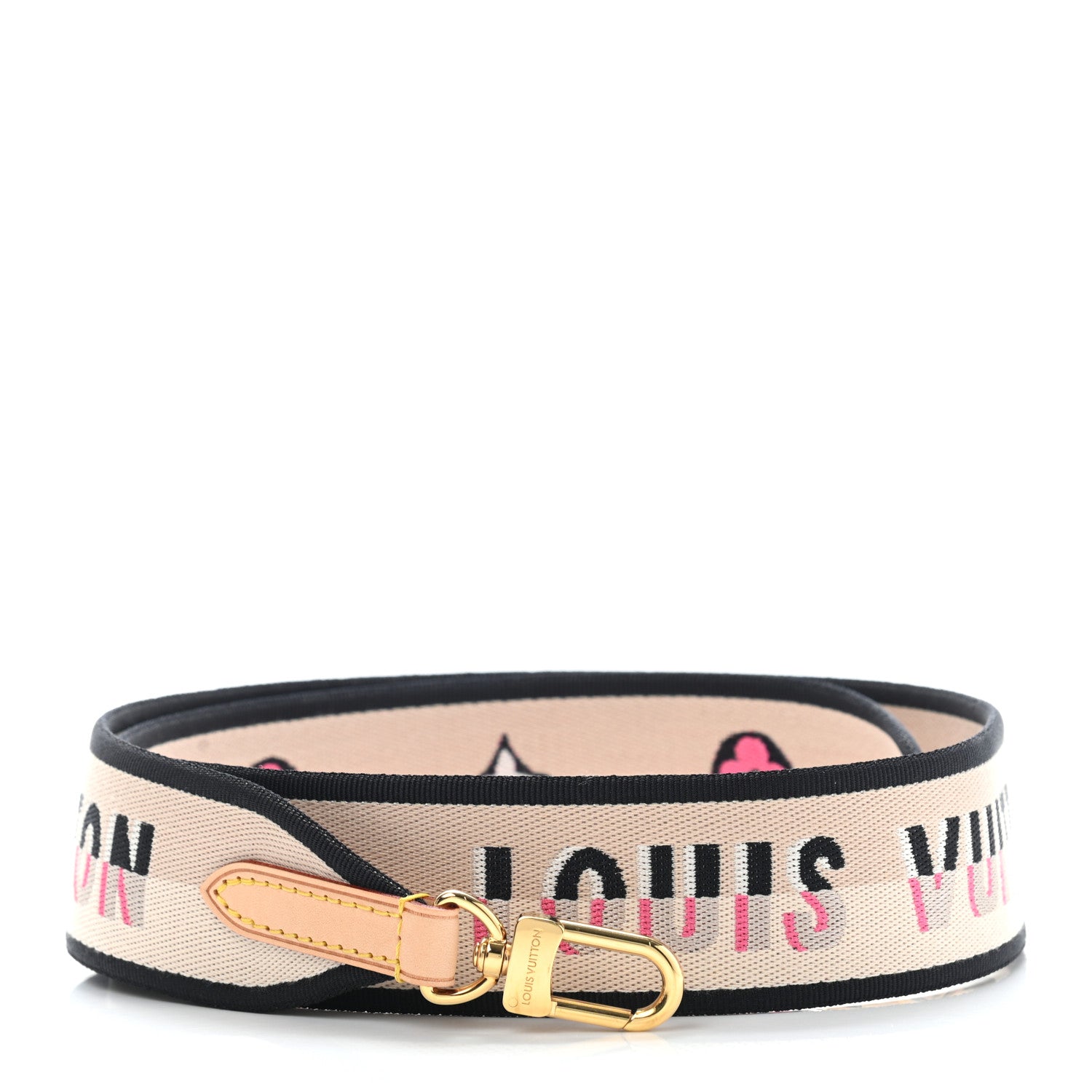 Louis Vuitton Jacquard Speedy Bandouliere 20 Shoulder Strap Black 1 of 5