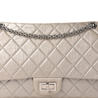 Chanel Metallic Aged Calfskin Quilted 2.55 Reissue 227 Flap Silver 11 of 11
