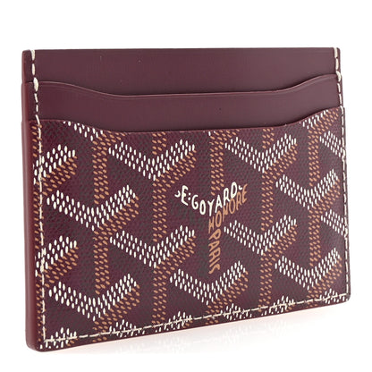 Goyard Goyardine Saint Sulpice Card Holder Bordeaux 3 of 6