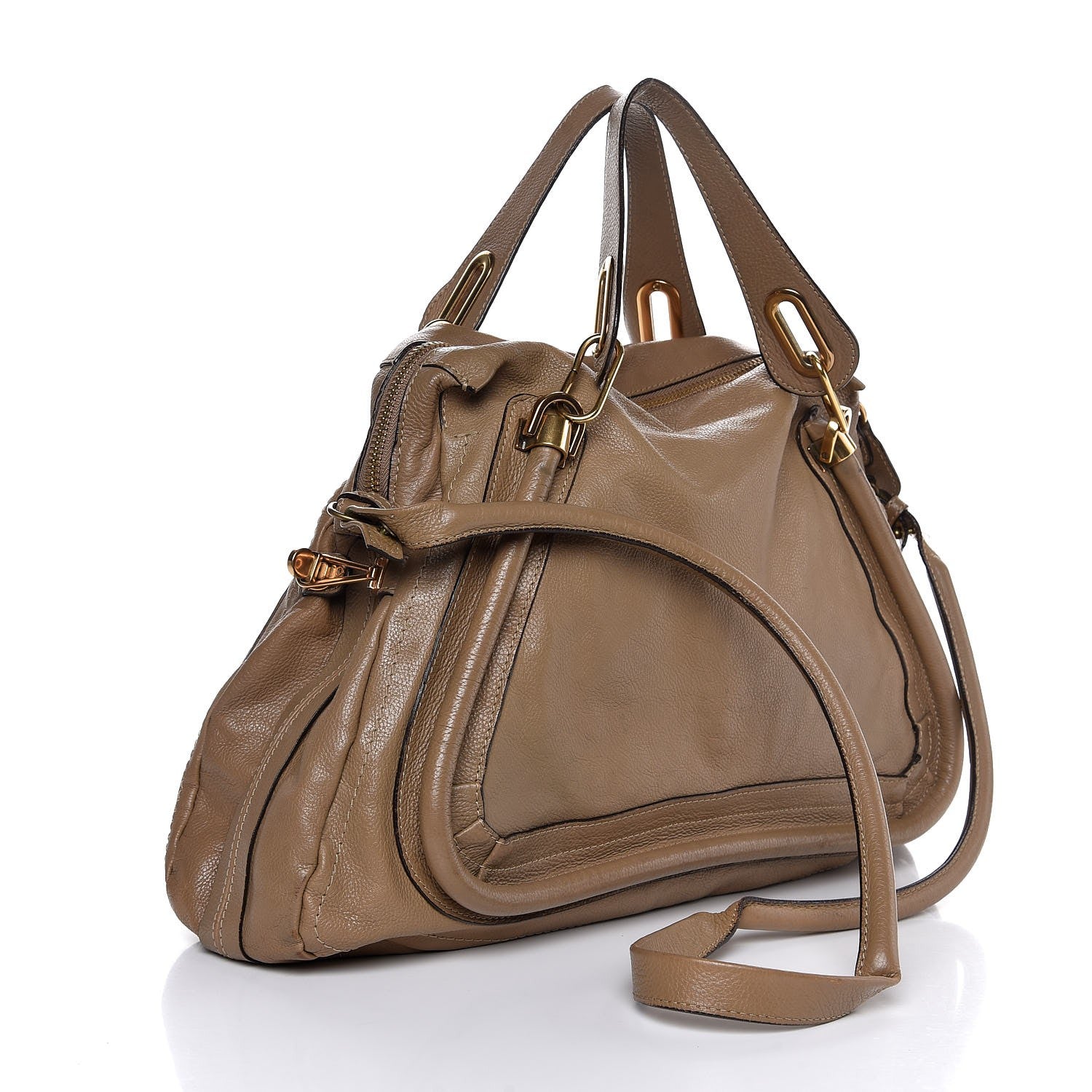 Chloe Calfskin Large Paraty Barbour Khaki 4 of 11
