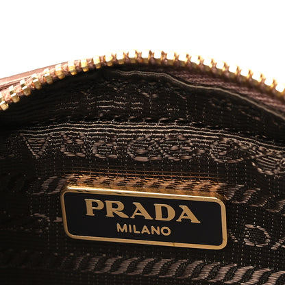Prada Saffiano Lux Mini Top Handle Crossbody Cammeo 6 of 11
