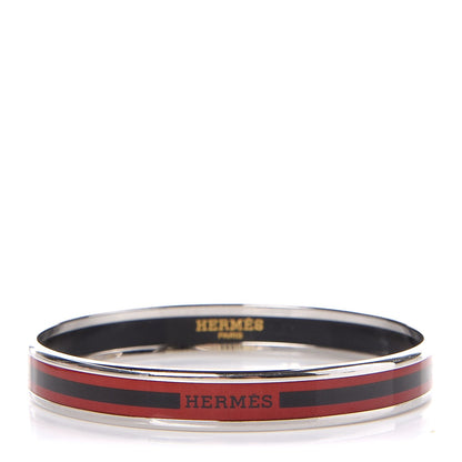 Hermes Enamel Printed Narrow Bracelet 1 of 5