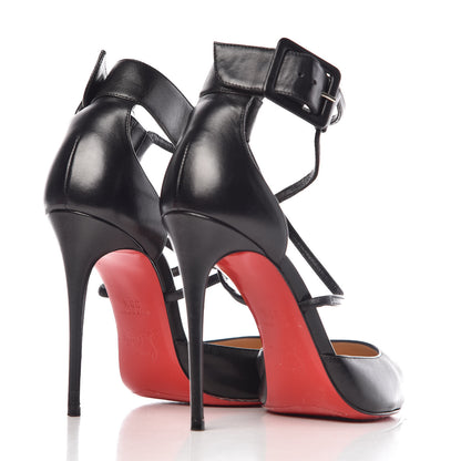 Christian Louboutin Shiny Nappa Suzanna 100 Pumps 38.5 Black 4 of 9
