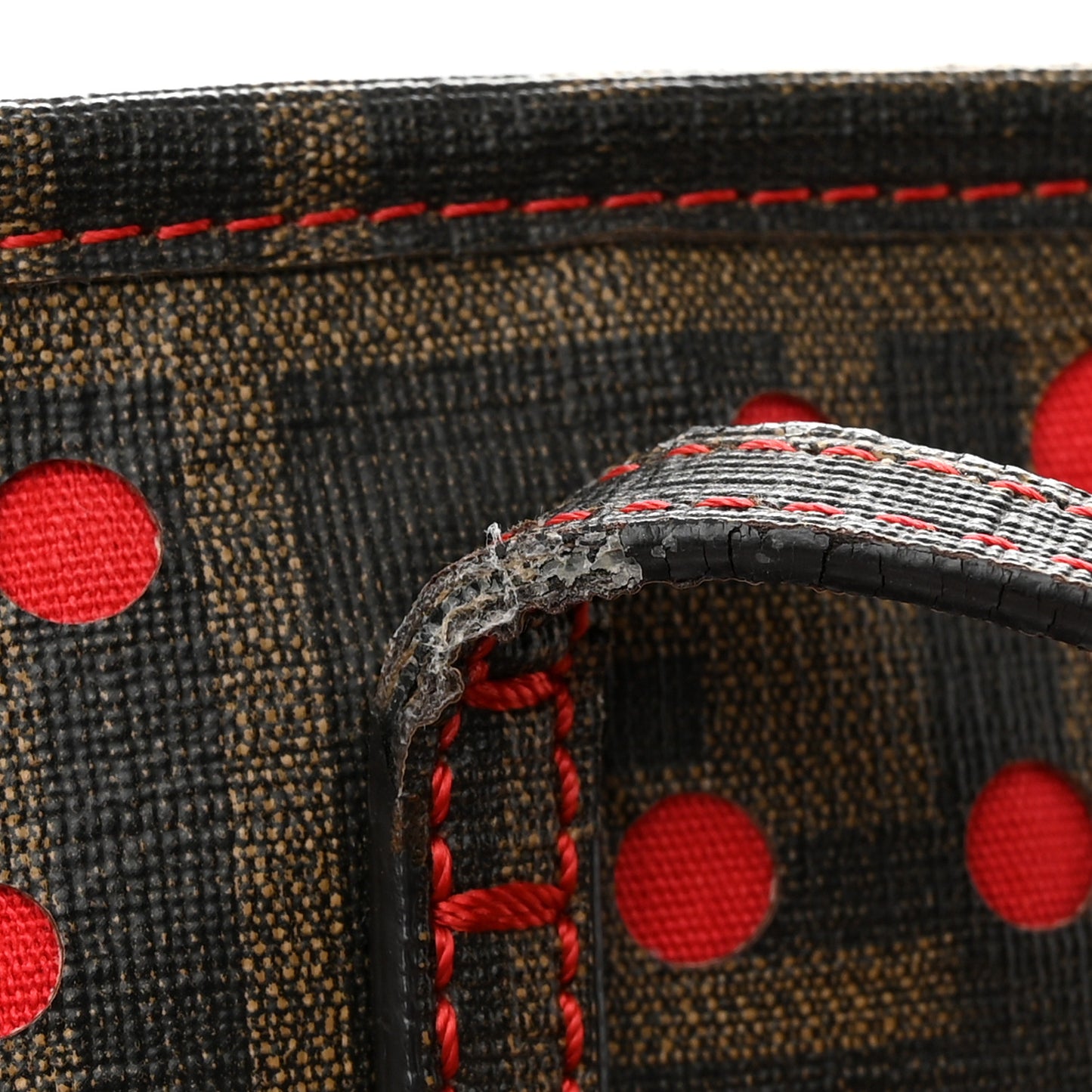Zucca Spalmati Perforated Medium Roll Tote Tobacco Red