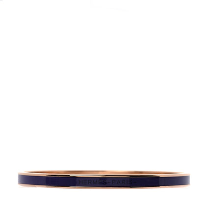 Hermes Enamel Uni Bangle 65 Pourpre 1 of 6