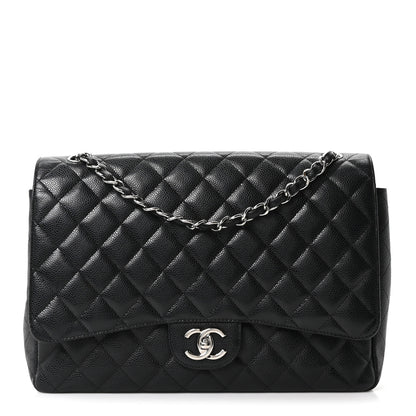 Chanel Caviar Quilted Maxi Double Flap Black 1 of 10