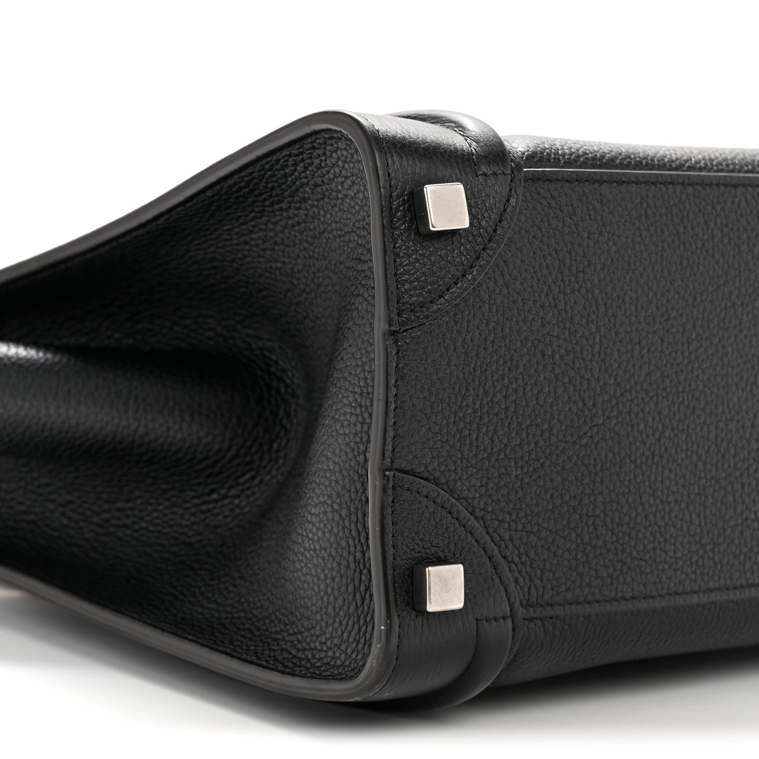 Celine Drummed Calfskin Micro Luggage Black 15 of 19