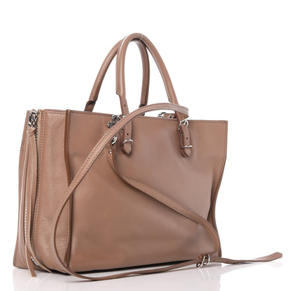 Balenciaga Veau Papier A6 Zip Around Tote Sable 4 of 8