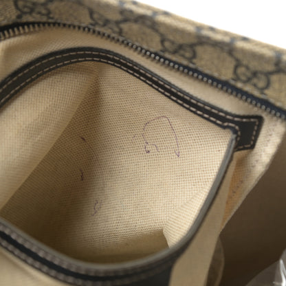 Gucci GG Plus Monogram Large Flat Messenger Bag Beige Blue 12 of 14
